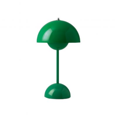 Flowerpot VP9 Portable Akkuleuchte / Tischleuchte mit USB AndTradition Signal grün